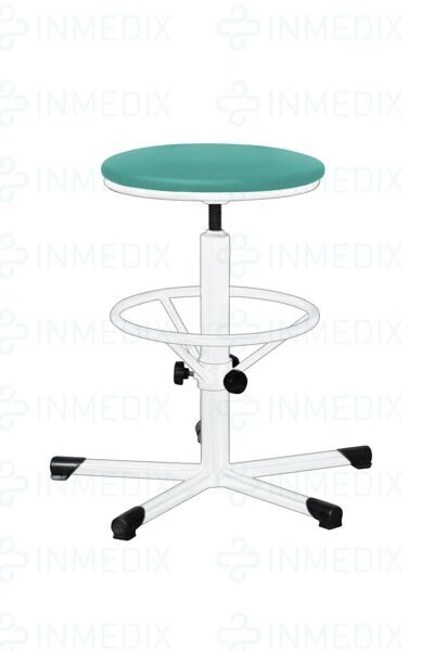 Табурет на винтовой опоре с усиленной опорой для ног Т03